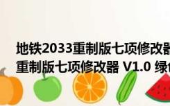 地铁2033重制版七项修改器 V1.0 绿色免费版（地铁2033重制版七项修改器 V1.0 绿色免费版功能简介）