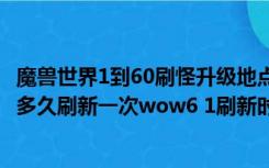 魔兽世界1到60刷怪升级地点（魔兽世界6 1专业新图纸NPC多久刷新一次wow6 1刷新时间是多少_）