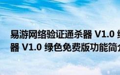 易游网络验证通杀器 V1.0 绿色免费版（易游网络验证通杀器 V1.0 绿色免费版功能简介）