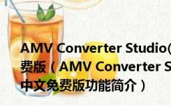 AMV Converter Studio(AMV格式转换器) V3.1.3 中文免费版（AMV Converter Studio(AMV格式转换器) V3.1.3 中文免费版功能简介）