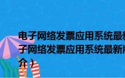 电子网络发票应用系统最新版本 V2.0006 官方免费版（电子网络发票应用系统最新版本 V2.0006 官方免费版功能简介）