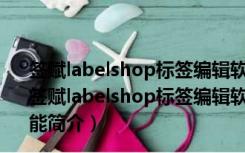 签赋labelshop标签编辑软件 V6.22.1868.36 官方标准版（签赋labelshop标签编辑软件 V6.22.1868.36 官方标准版功能简介）