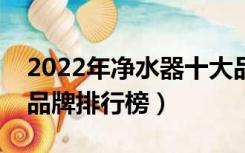 2022年净水器十大品牌排行榜（净水器十大品牌排行榜）