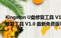 Kingston U盘修复工具 V1.0 最新免费版（Kingston U盘修复工具 V1.0 最新免费版功能简介）