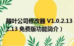 脑叶公司修改器 V1.0.2.13 免费版（脑叶公司修改器 V1.0.2.13 免费版功能简介）