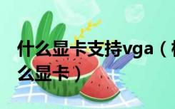 什么显卡支持vga（标准vga图形适配器是什么显卡）