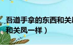 吾道手拿的东西和关凤一样（吾道手拿的东西和关凤一样）