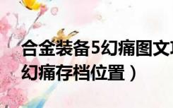 合金装备5幻痛图文攻略全任务（合金装备5幻痛存档位置）