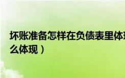 坏账准备怎样在负债表里体现（坏账准备在资产负债表中怎么体现）