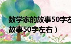 数学家的故事50字左右五年级上（数学家的故事50字左右）