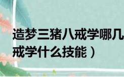 造梦三猪八戒学哪几个技能（造梦西游3猪八戒学什么技能）