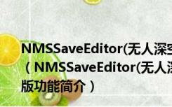 NMSSaveEditor(无人深空存档修改器) V1.6.6 中文免费版（NMSSaveEditor(无人深空存档修改器) V1.6.6 中文免费版功能简介）