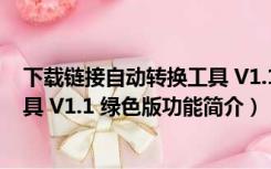 下载链接自动转换工具 V1.1 绿色版（下载链接自动转换工具 V1.1 绿色版功能简介）