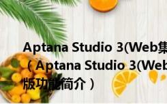 Aptana Studio 3(Web集成开发环境) V3.0 中文免注册版（Aptana Studio 3(Web集成开发环境) V3.0 中文免注册版功能简介）