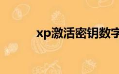 xp激活密钥数字（xp激活密钥）