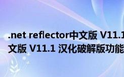 .net reflector中文版 V11.1 汉化破解版（.net reflector中文版 V11.1 汉化破解版功能简介）