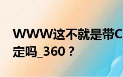 WWW这不就是带COM毒的22gege吗？稳定吗_360？