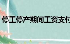 停工停产期间工资支付规定（工资支付规定）