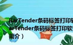 BarTender条码标签打印软件破解版 V11.3 激活密钥版（BarTender条码标签打印软件破解版 V11.3 激活密钥版功能简介）