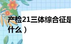 产检21三体综合征是什么（21三体综合征是什么）