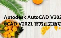 Autodesk AutoCAD V2021 官方正式版（Autodesk AutoCAD V2021 官方正式版功能简介）