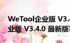 WeTool企业版 V3.4.0 最新版（WeTool企业版 V3.4.0 最新版功能简介）