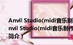 Anvil Studio(midi音乐制作软件) V2016.10.01 中文版（Anvil Studio(midi音乐制作软件) V2016.10.01 中文版功能简介）