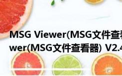 MSG Viewer(MSG文件查看器) V2.40 官方版（MSG Viewer(MSG文件查看器) V2.40 官方版功能简介）