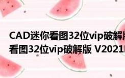 CAD迷你看图32位vip破解版 V2021R6 免费版（CAD迷你看图32位vip破解版 V2021R6 免费版功能简介）