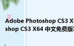 Adobe Photoshop CS3 X64 中文免费版（Adobe Photoshop CS3 X64 中文免费版功能简介）