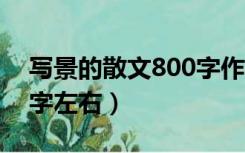 写景的散文800字作文（求  写景的散文800字左右）