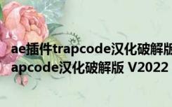 ae插件trapcode汉化破解版 V2022 中文免费版（ae插件trapcode汉化破解版 V2022 中文免费版功能简介）