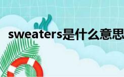 sweaters是什么意思（sweat是什么意思）