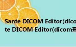 Sante DICOM Editor(dicom查看器) V6.0.1 官方版（Sante DICOM Editor(dicom查看器) V6.0.1 官方版功能简介）