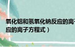 氧化铝和氢氧化钠反应的离子方程式（氧化铝与氢氧化钠反应的离子方程式）