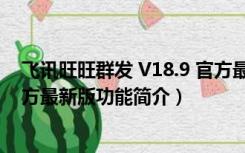 飞讯旺旺群发 V18.9 官方最新版（飞讯旺旺群发 V18.9 官方最新版功能简介）