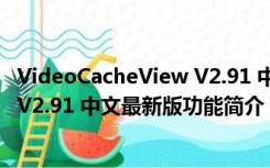 VideoCacheView V2.91 中文最新版（VideoCacheView V2.91 中文最新版功能简介）