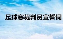 足球赛裁判员宣誓词（足球裁判员宣誓词）