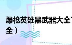 爆枪英雄黑武器大全下载（爆枪英雄黑武器大全）