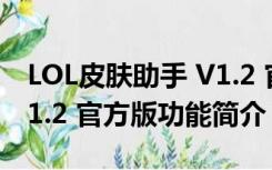 LOL皮肤助手 V1.2 官方版（LOL皮肤助手 V1.2 官方版功能简介）