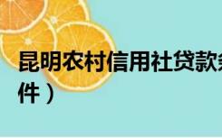 昆明农村信用社贷款条件（农村信用社贷款条件）