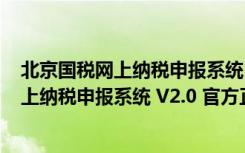 北京国税网上纳税申报系统 V2.0 官方正式版（北京国税网上纳税申报系统 V2.0 官方正式版功能简介）