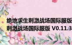 绝地求生刺激战场国际服版 V0.11.3 官方PC版（绝地求生刺激战场国际服版 V0.11.3 官方PC版功能简介）