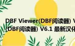 DBF Viewer(DBF阅读器) V6.1 最新汉化版（DBF Viewer(DBF阅读器) V6.1 最新汉化版功能简介）