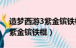 造梦西游3紫金镔铁棍和虬龙棍（造梦西游3紫金镔铁棍）