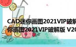 CAD迷你画图2021VIP破解版 V2021R8 免费版（CAD迷你画图2021VIP破解版 V2021R8 免费版功能简介）