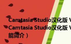 Camtasia Studio汉化版 V2021.0.14.34324 中文免费版（Camtasia Studio汉化版 V2021.0.14.34324 中文免费版功能简介）