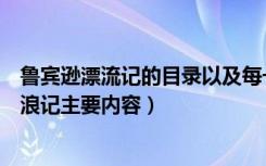 鲁宾逊漂流记的目录以及每一个章节的主要事件（鲁宾逊流浪记主要内容）