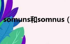 somuns和somnus（somnus是什么意思）