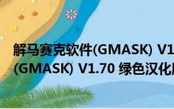 解马赛克软件(GMASK) V1.70 绿色汉化版（解马赛克软件(GMASK) V1.70 绿色汉化版功能简介）